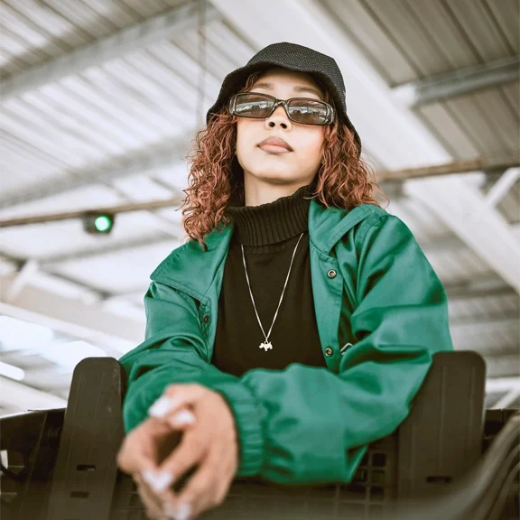 youth-fashion-and-black-woman-in-sunglasses-city-outdoor-shopping-mall-or-urban-bridge-and-portrai copy